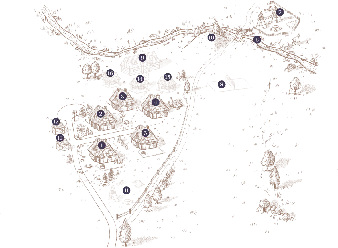 Mapa Osady Dzianisz Domki